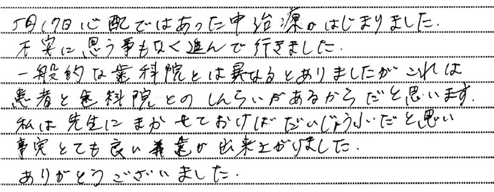 入れ歯患者アンケート